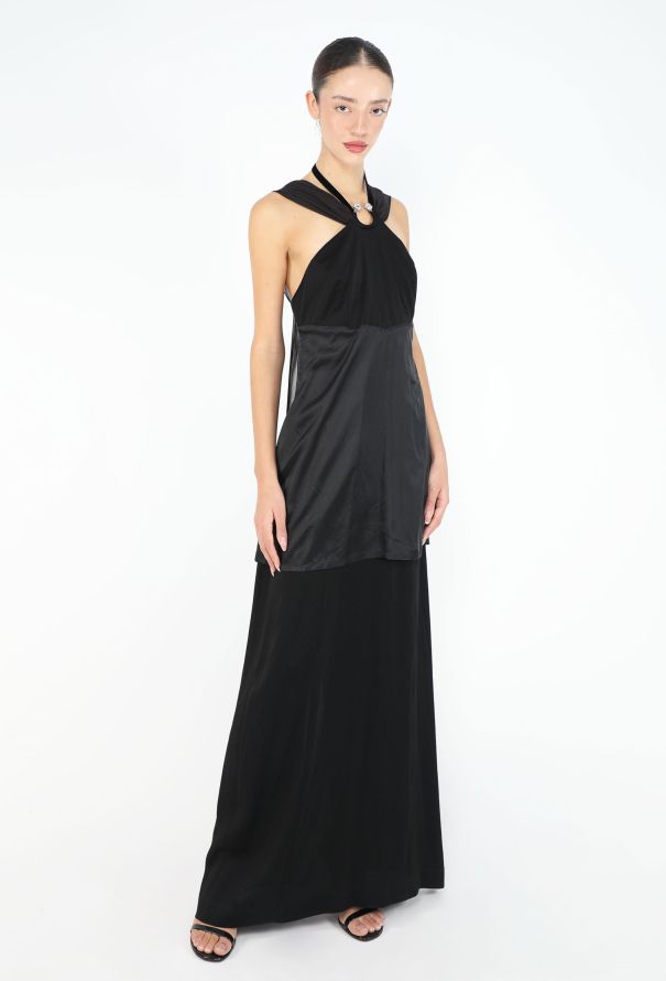 Maison Margiela RARE F/W 2006 Layered Strass Halter Gown - 4