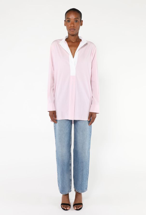 Céline Bicolor Cotton Tunic - 4
