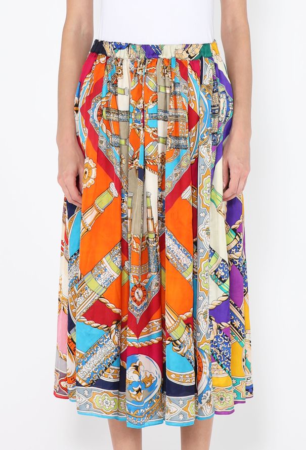 Comme des Garçons Floral Geometric Printed Skirt, 2018 - 3