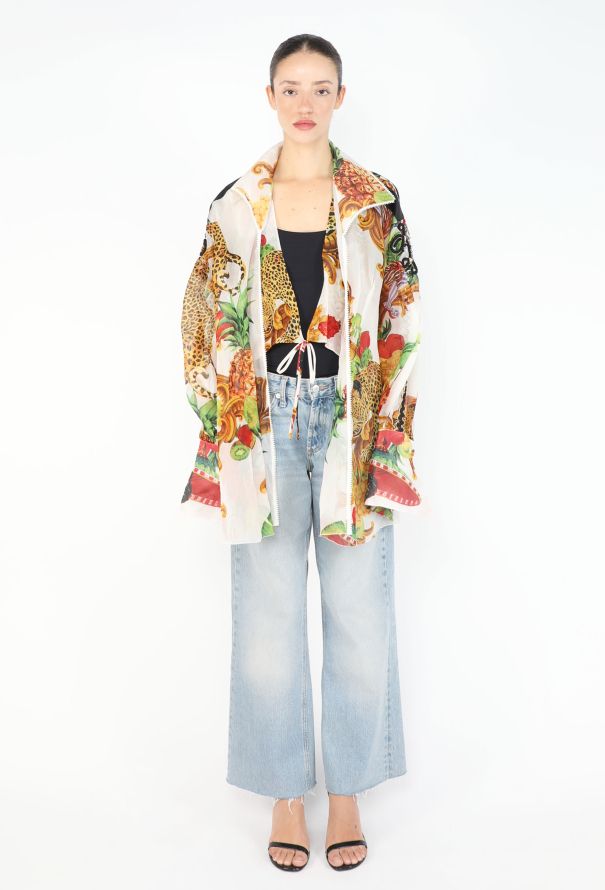Dior Tropical Embellished Silk Blouse, S/S 1993 - 3