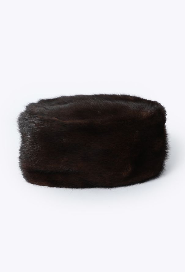 Prada Mink Fur Pillbox Hat, Early '90s - 1