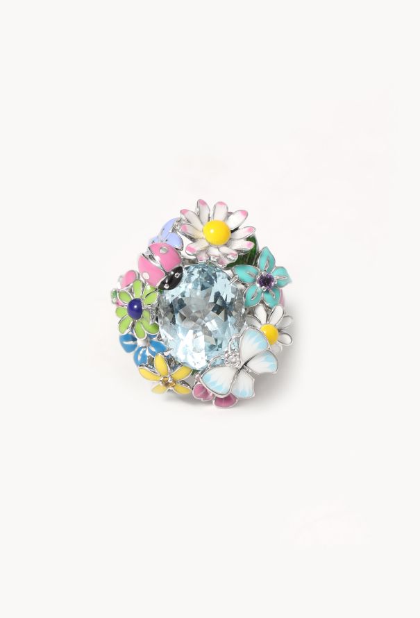 Dior 18k White Gold Diorette Milly-la-Forêt Ring - 1