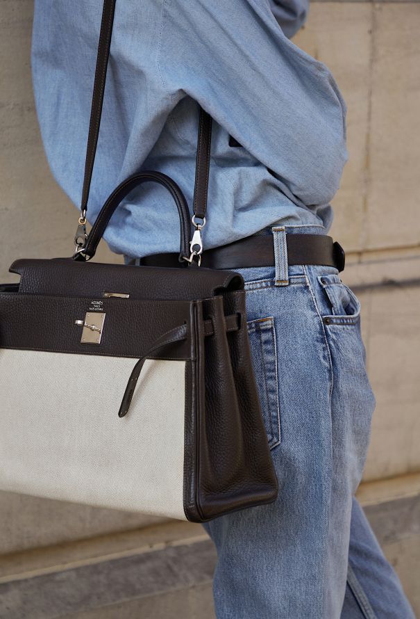 Hermès Clémence & Toile H Kelly Retourné 35 - 2