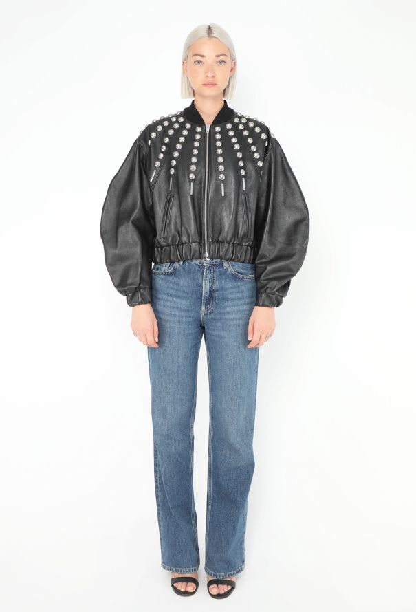 Céline S/S 2019 Studded Lambskin Bomber - 3