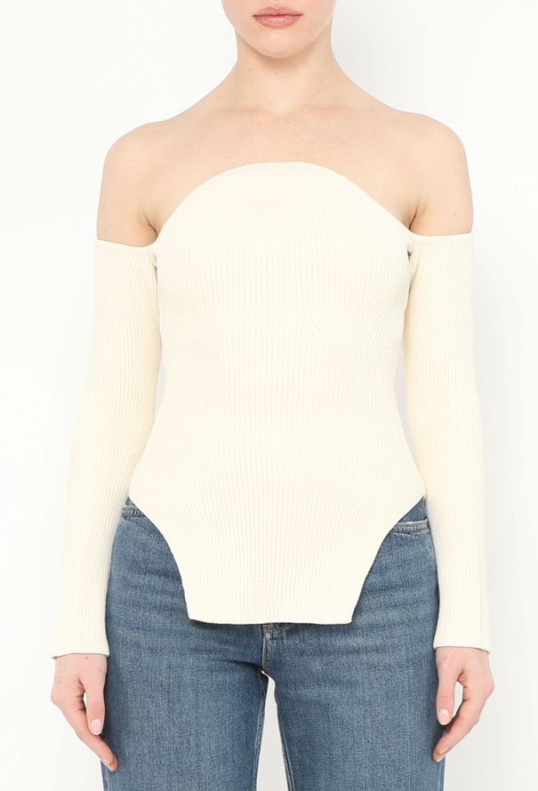 Khaite 2020 Maddy Sculpted Ribbed Top - 1