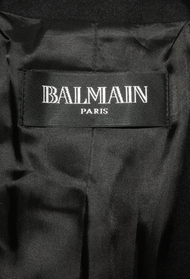 Balmain Notched Cashmere Belted Coat - 7 Balmain Notched Cashmere Belted Coat - 7