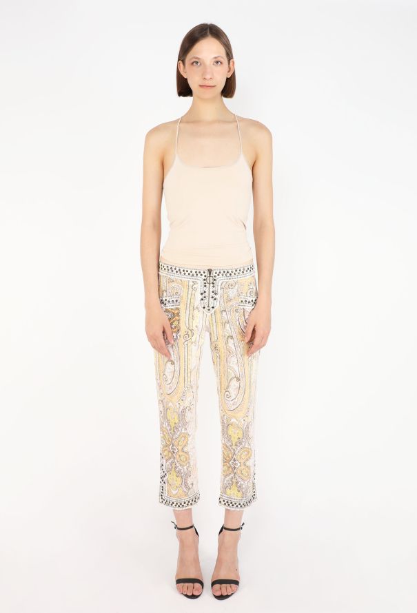 Isabel Marant Jalyne Studded Paisley Pants, S/S 2013 - 4