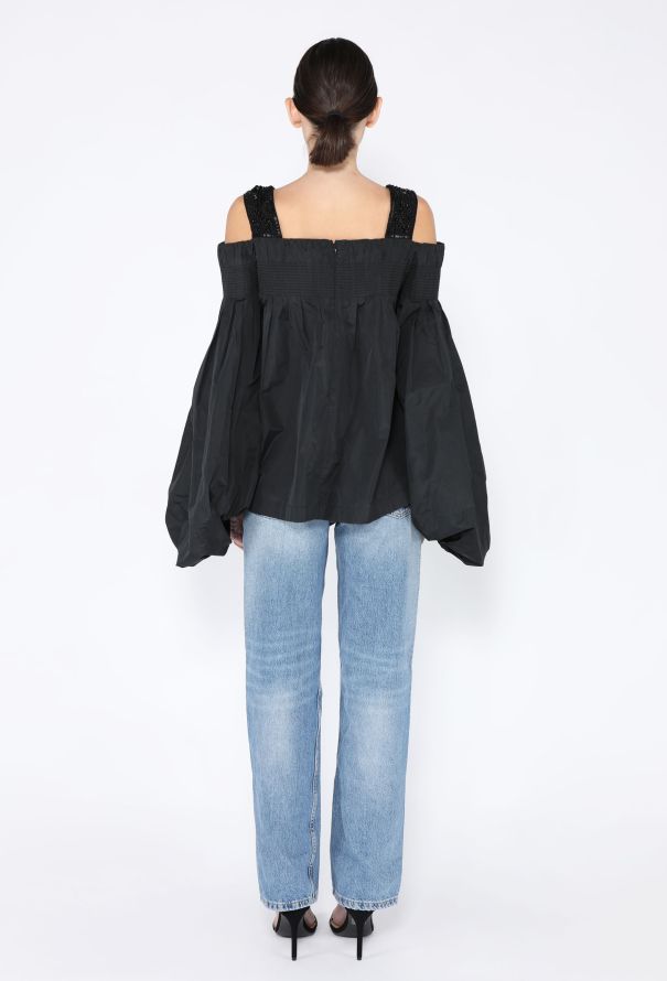 Dries Van Noten S/S 2017 Beaded Off Shoulder Top - 5