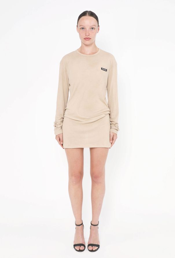 Miu Miu S/S 2023 Mesh Logo Dress - 1
