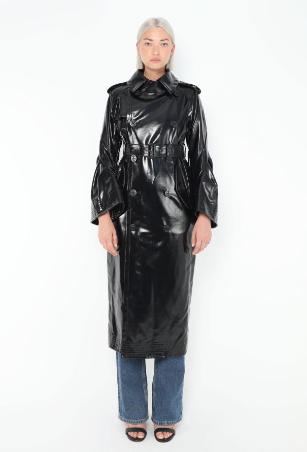 Sacai 2023 Patent Bell Sleeve Trench - 3