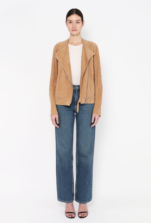 Maison Margiela Suede Biker Jacket - 4 Maison Margiela Suede Biker Jacket - 4