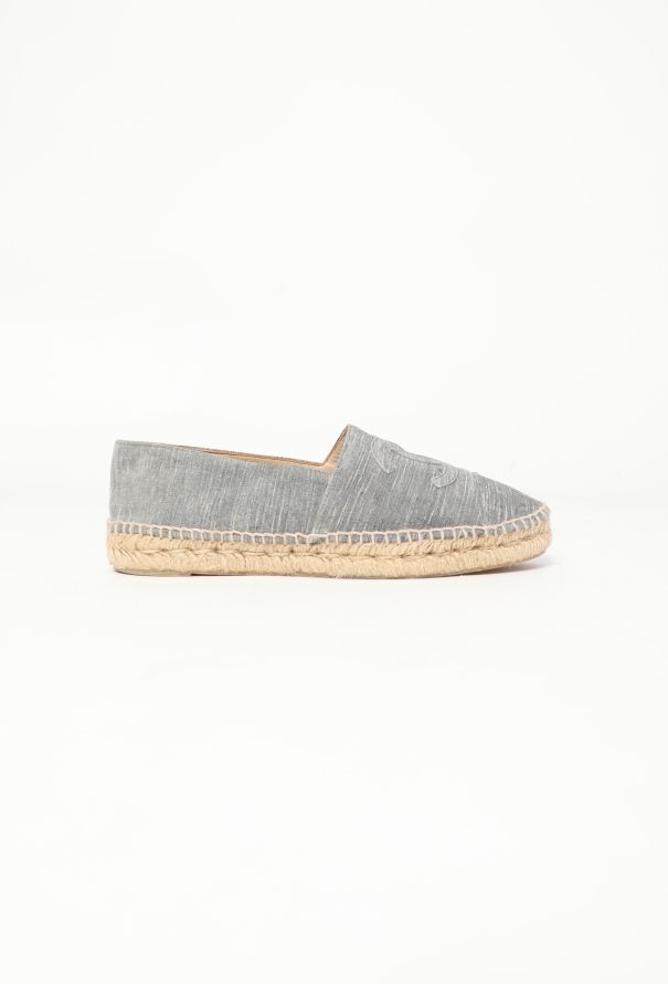 Chanel Suede 'CC' Espadrilles - 1
