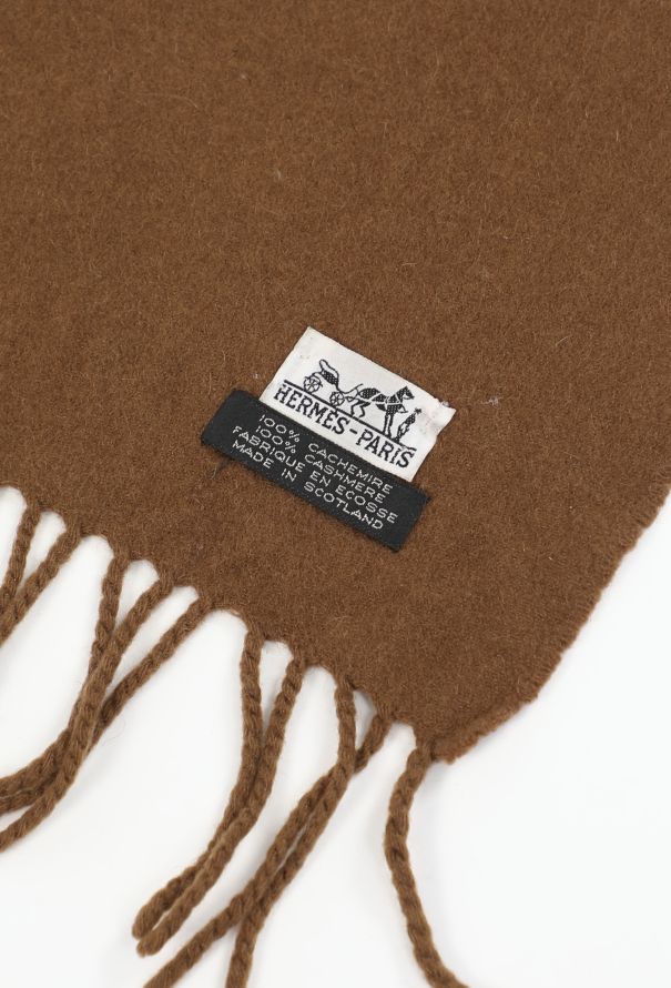 Hermès Scottish Cashmere Fringe Scarf - 3