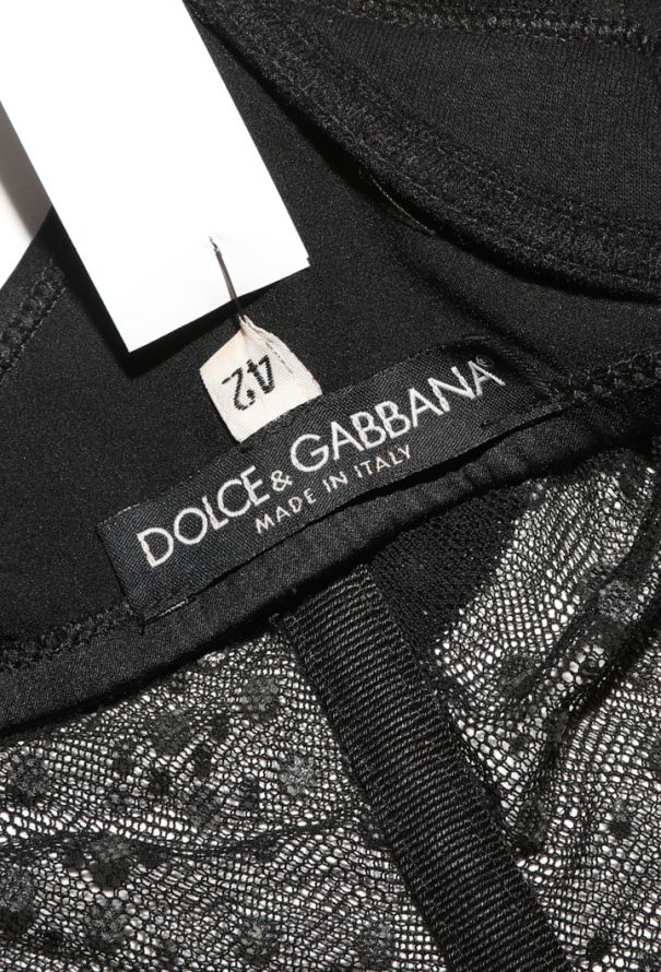 Dolce & Gabbana Embellished Mesh Corset Top, 2000 - 5