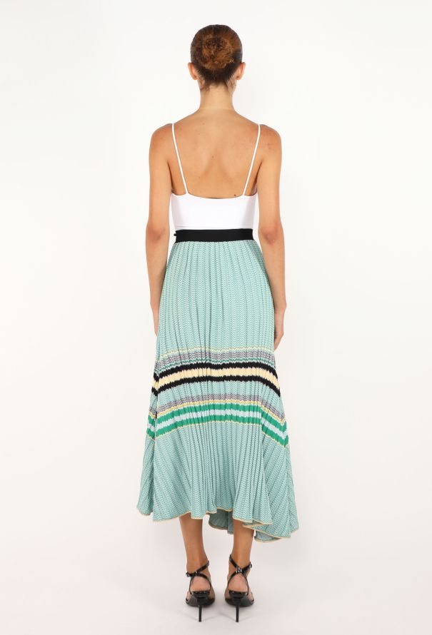 Céline Ribbed Chevron Skirt, Resort 2015 - 5
