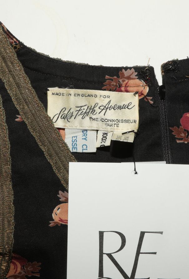 Thea Porter COLLECTOR 1972 Floral Muslin Dress - 6 Thea Porter COLLECTOR 1972 Floral Muslin Dress - 6