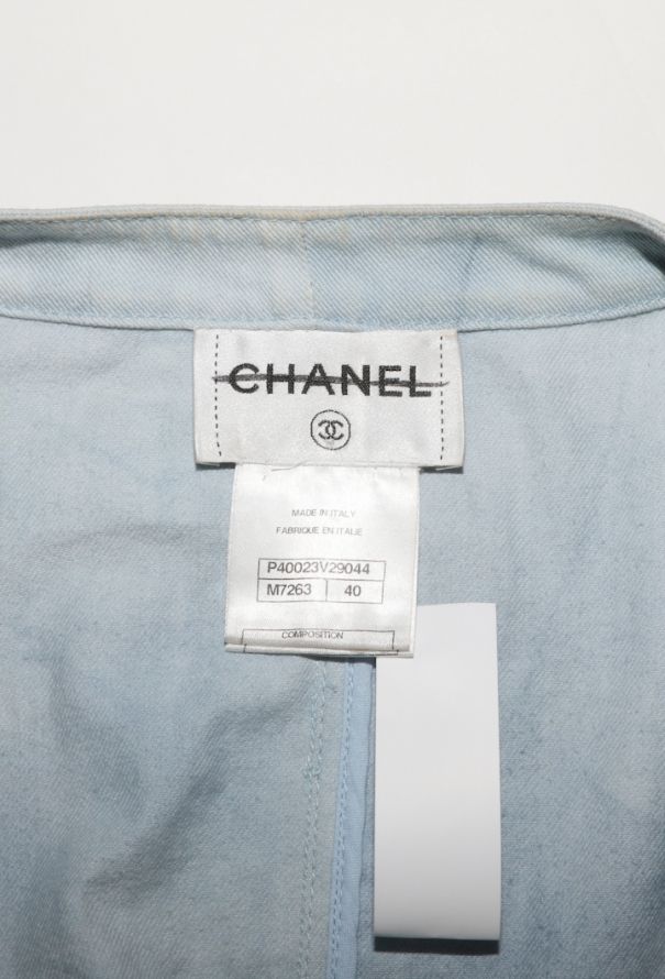 Chanel Cropped Gripoix Denim Top, Resort 2011 - 5