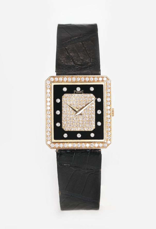 Piaget Rare 1980s 18k Yellow Gold & Diamond Protocole Watch - 1