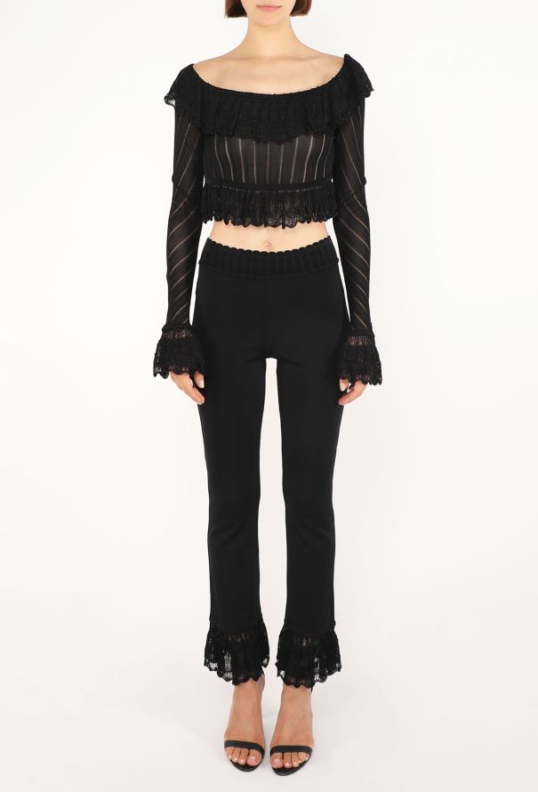 Alaïa Scallopped Ruffled Ensemble, S/S 1992 - 4