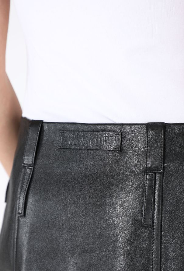 Miu Miu F/W 2022 Lambskin Mini Skirt - 6