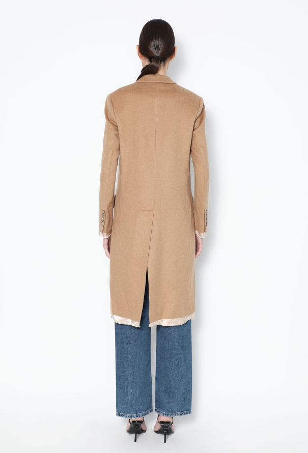 Miu Miu S/S 2022 Camel Logo Coat - 7