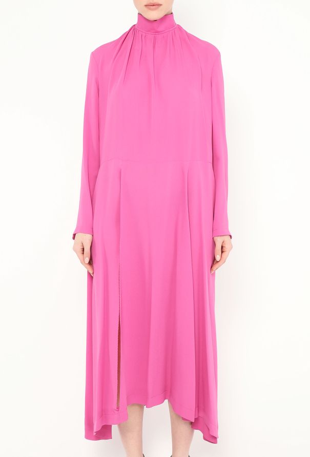 Balenciaga S/S 2017 Silk Slit Tunic Dress - 4