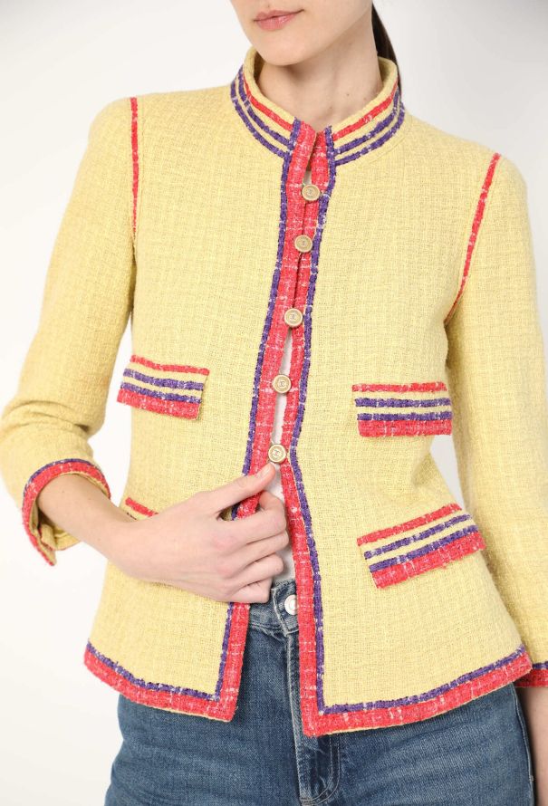Chanel Iconic S/S 2006 Tweed Cutaway Jacket - 1