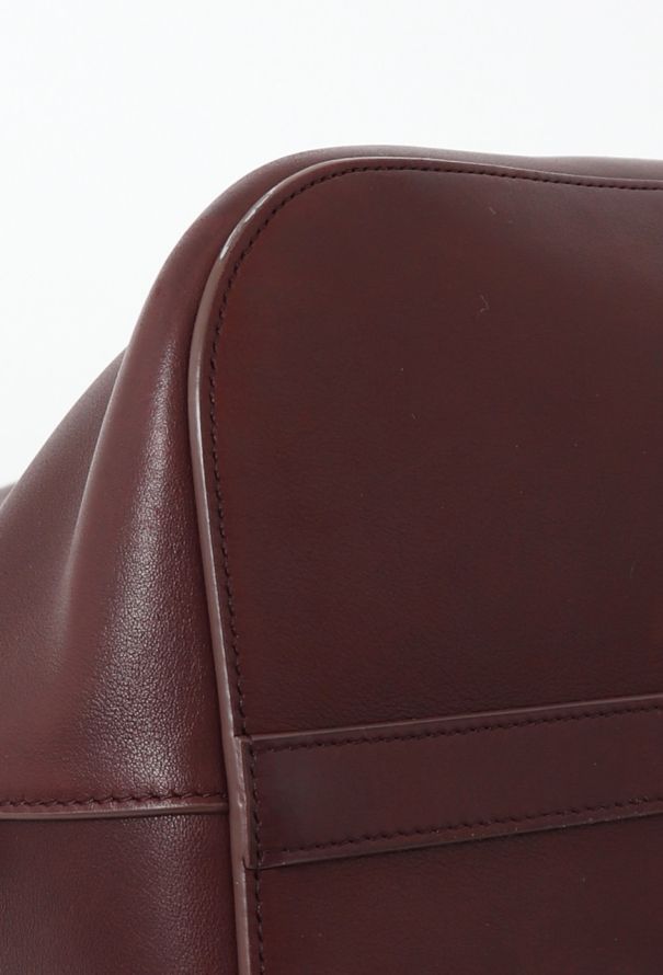 The Row Burgundy Large Devon Bag - 9