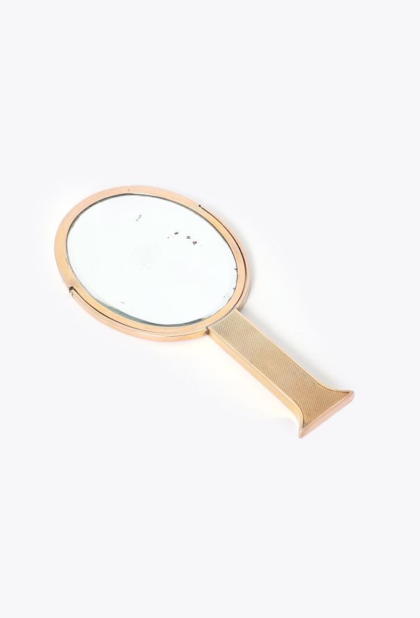 Hermès Rare 1950s Pink Gold Hand Mirror - 2