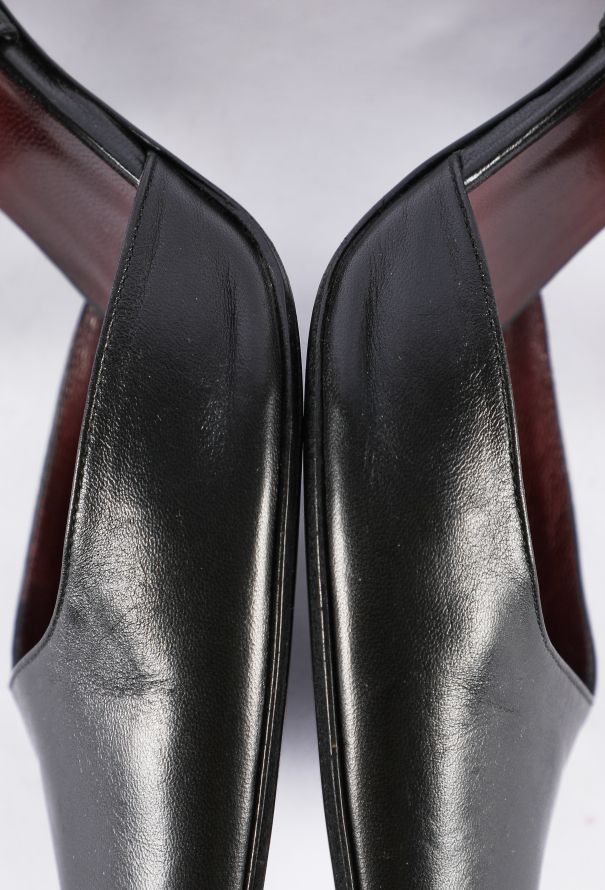 Chanel Leather Buckle Mules, 2003 - 7
