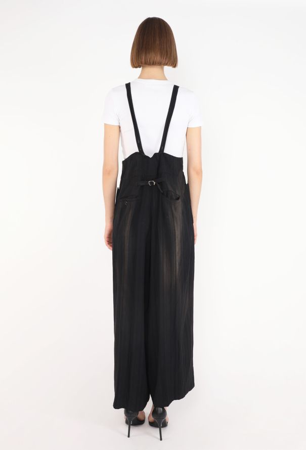 Yohji Yamamoto Y's Jacquard Overall Trousers, 1990s - 6