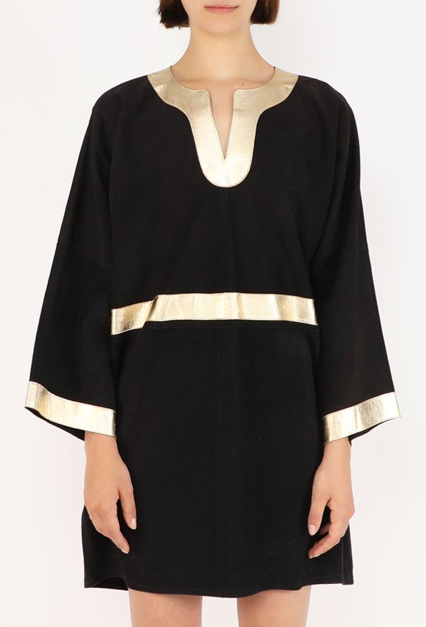 Jean Muir Metallic Suede Dress, 1981 - 4