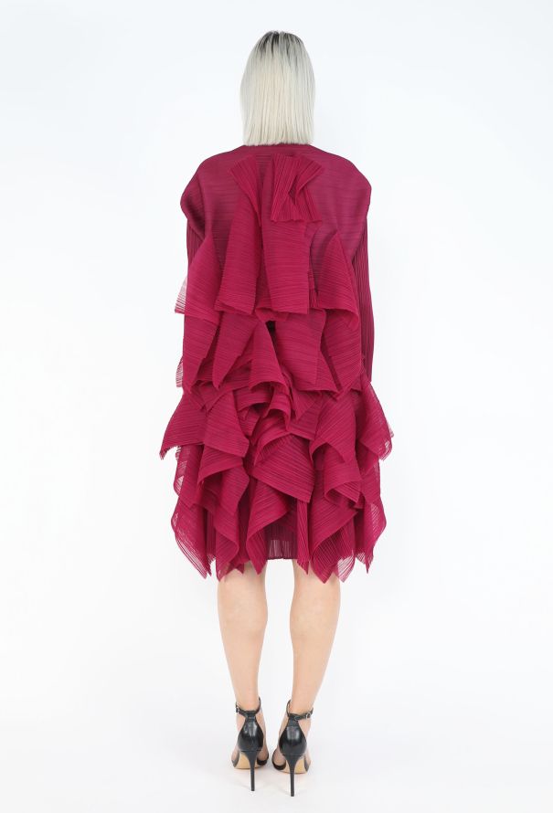 Issey Miyake Pleats Please Ruffled Skirt Ensemble - 7