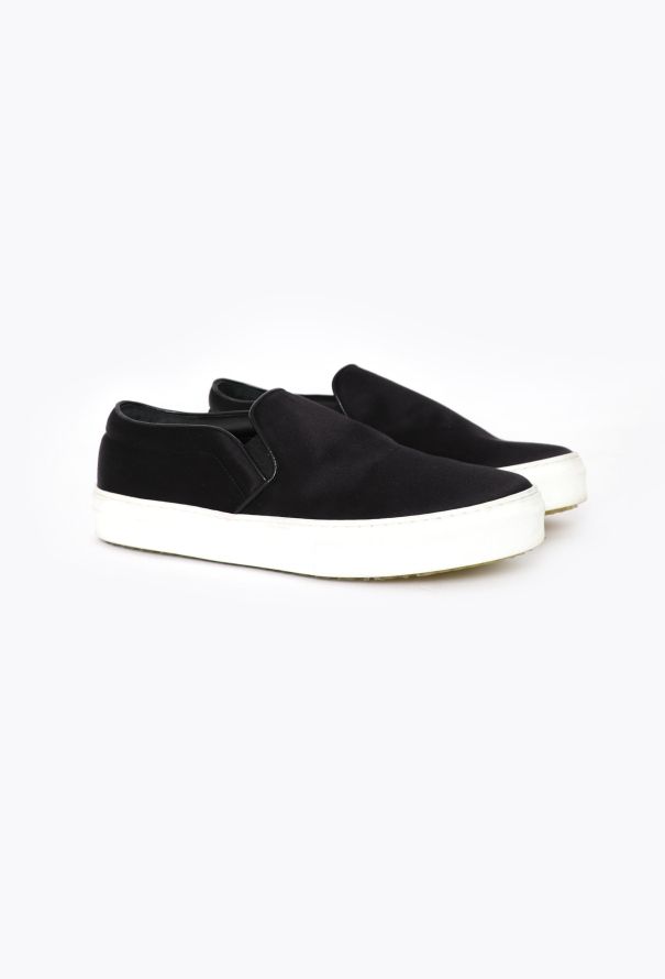 Céline 2014 Satin Slip-on Sneakers Black - 3 Céline 2014 Satin Slip-on Sneakers Black - 3
