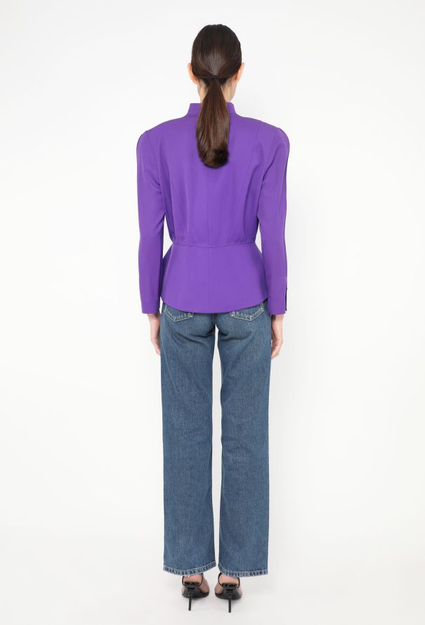 ジャケット・アウター HDouble Knit Peplum Jacket laubeblanc Double Knit Peplum Jacket – L'AUBE BLANC