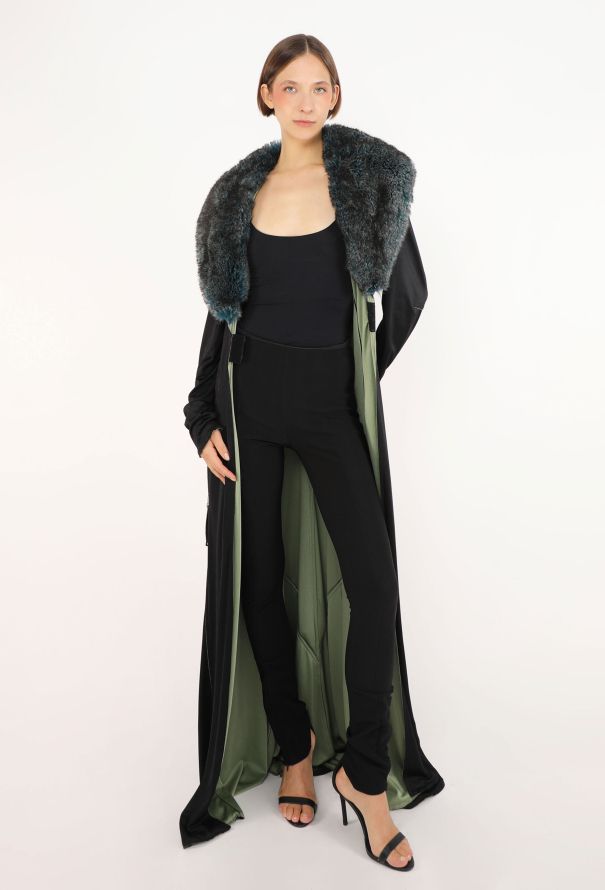 Jean Paul Gaultier 'Cyber' Faux Fur Collar Coat, F/W 1995 - 5