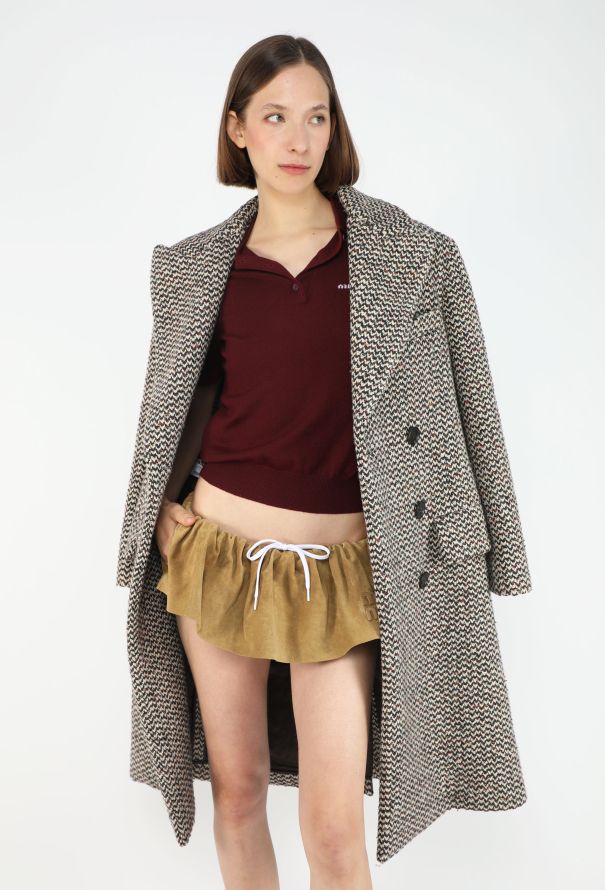 Miu Miu S/S 2024 Suede Micro Skirt - 5