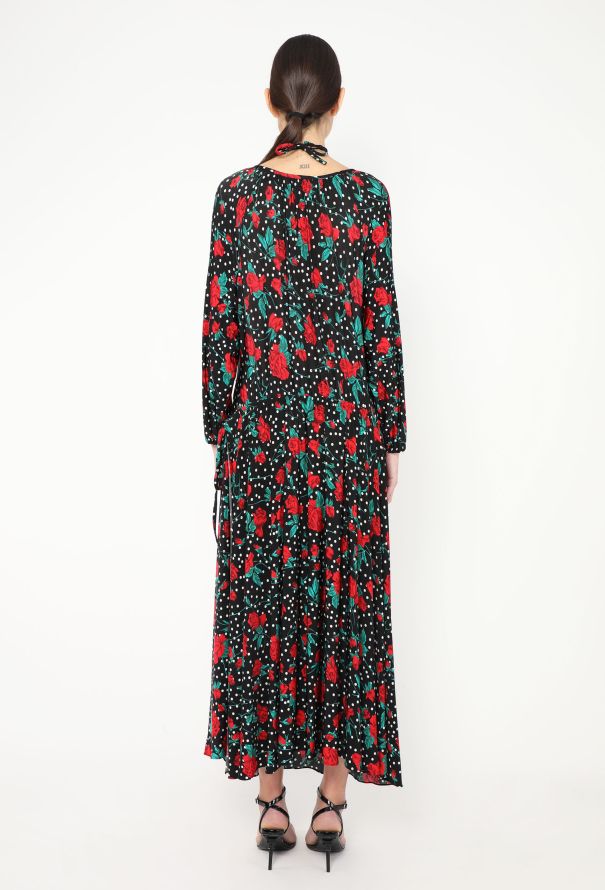 Vetements Asymmetrical Printed Maxi Dress - 5