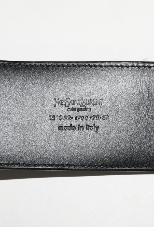 Saint Laurent Patent Leather Buckle Belt - 9