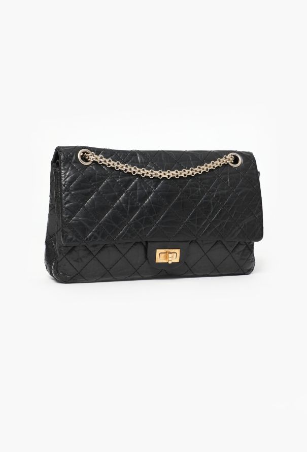 Chanel Black 2.55 Medium Flap Bag - 5