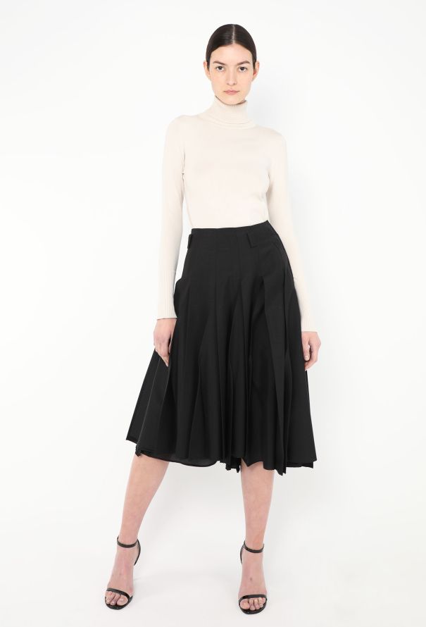 Prada F/W 2022 Pleated A-Line Skirt - 1