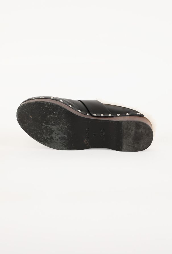 Hermès Calya H Shearling Mules, 2021 - 6
