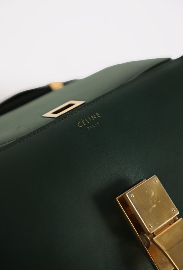 Céline Dark Green Classic Box Bag - 12