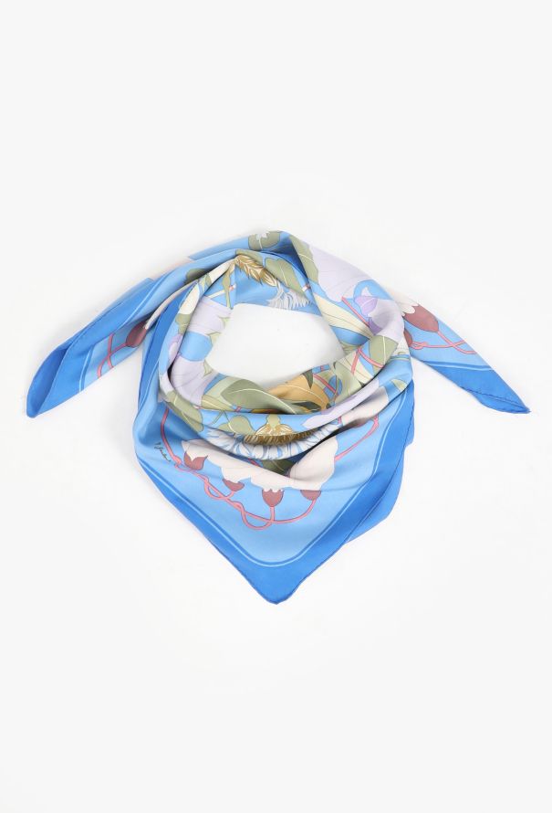 Hermès Vintage 'Flora Graeca' Silk Scarf - 2