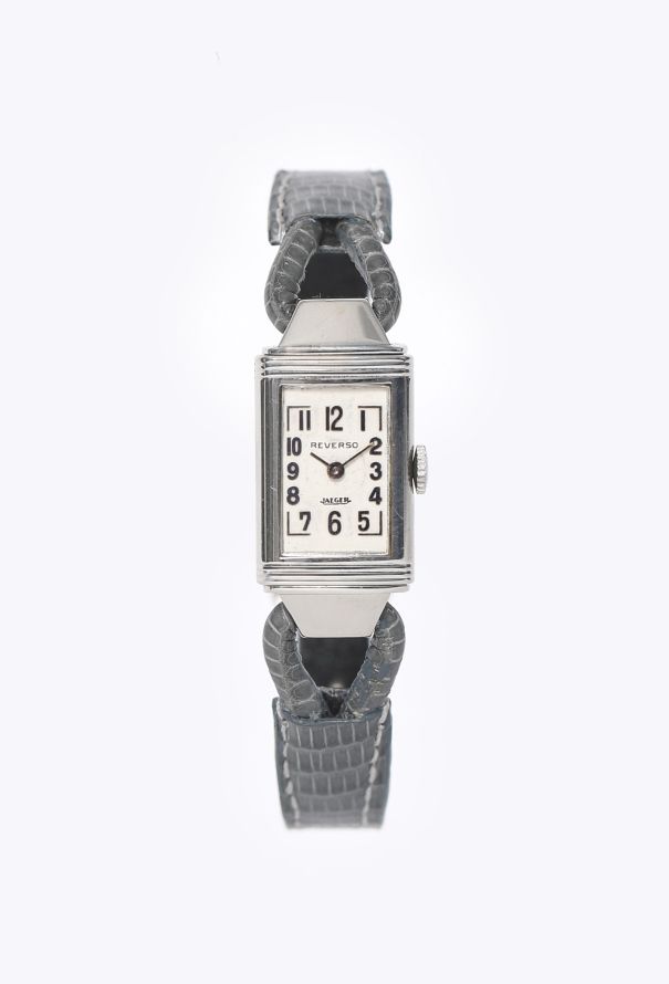 Jaeger-LeCoultre Vintage Steel Reverso Cordonnet Watch, 1935 - 1