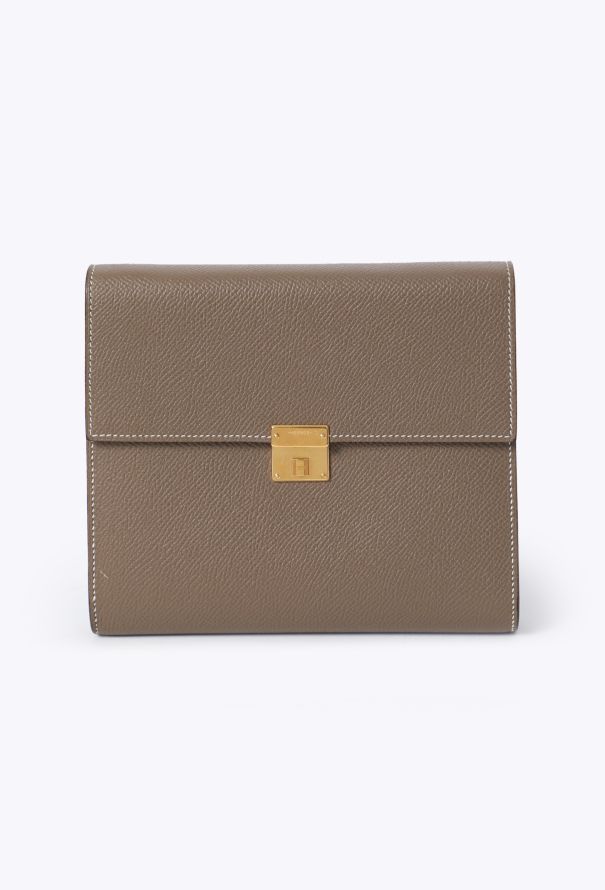 Hermès Etoupe Epsom Clic 16 Wallet - 3