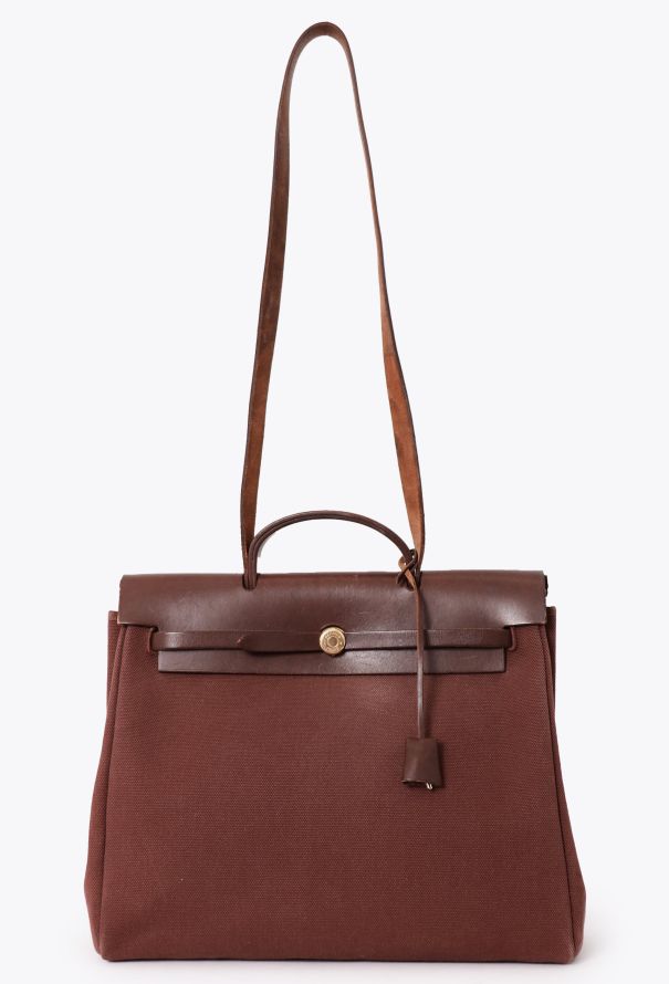 Hermès Canvas & Calfskin Herbag 39 - 1