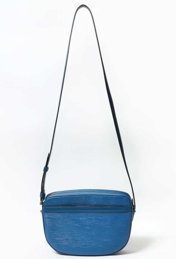 LOUIS VUITTON LV Logo Jeune Fille Shoulder Bag Epi Leather Blue M52155  34YA660