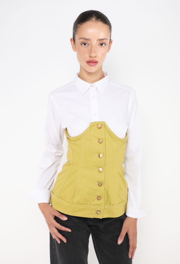 Jean Paul Gaultier Rare S/S 1989 Lace-up Bustier Top - 1