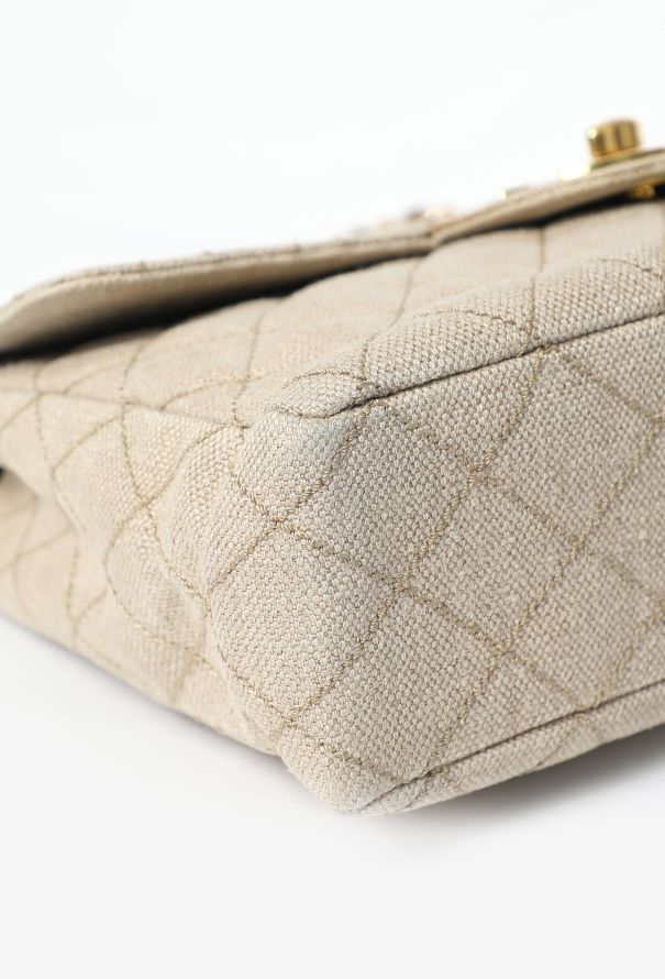 Chanel '90s Canvas Jumbo Classic Timeless Bag - 12